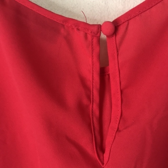 APT 9 Women’s Sleeveless Tank Blouse Hot Pink Size L Lightweight Slinky Summer - Picture 6 of 11